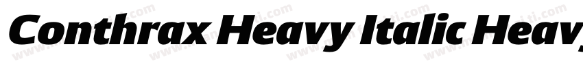 Conthrax Heavy Italic Heavy Italic字体转换